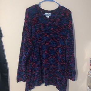 Vintage Sweater 100 % Acrylic Extra Point 2XL Pink,purple green